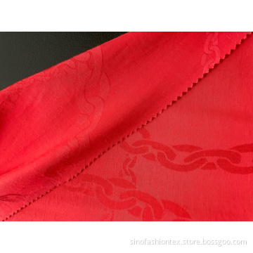 Big Jacquard Viscose Rayon Fabric för sommarklänning